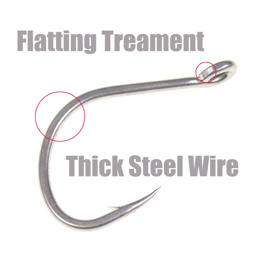 10pcs Matte Tin Anti-rust Salt - Fishing Hook Offset recension och pris