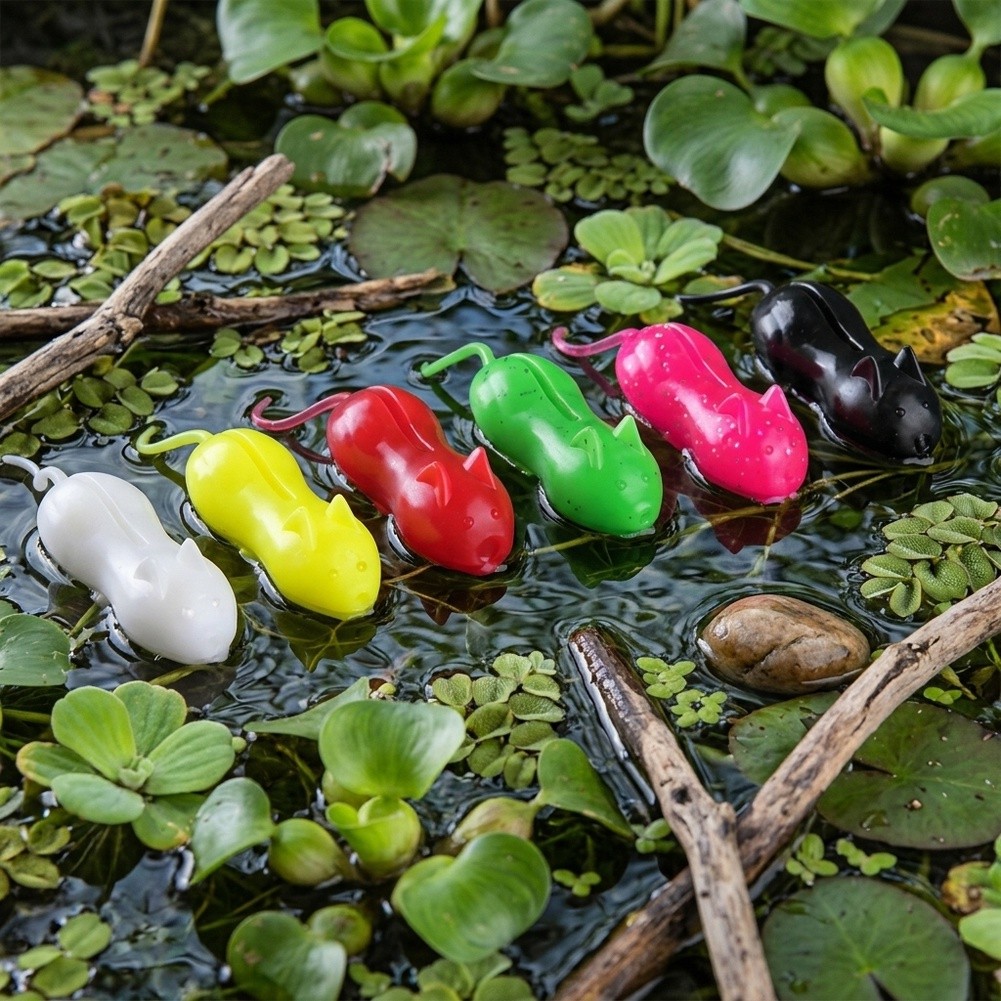 6PCS Floating Rat Lure for Sna - Fishing Hook Weedless recension och pris
