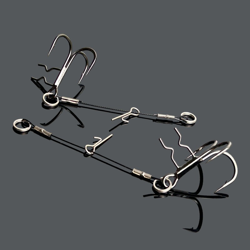 LUREGO 2Pcs Stinger Rig T-Bell - Fishing Hook Weedless recension och pris