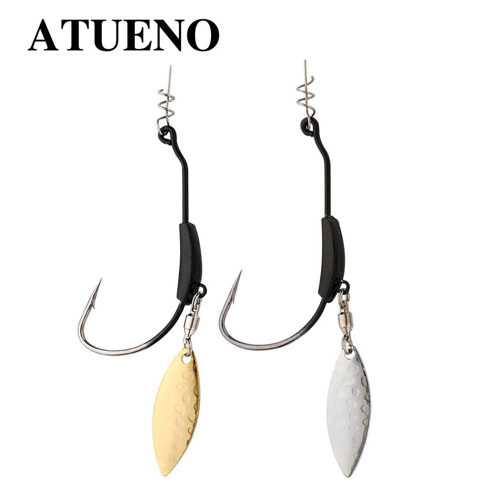 ATUENO 4pcs Offset Fishing Hoo - Fishing Hook Offset recension och pris