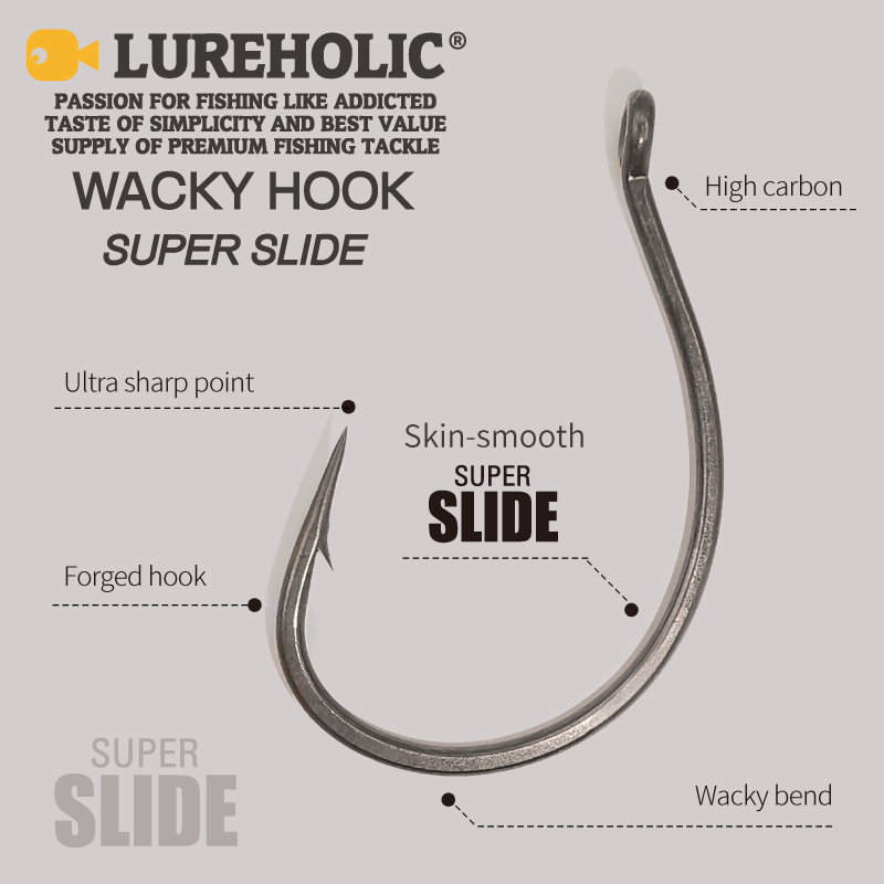LUREHOLIC PTFE Super Slide Wac - Fishing Hook Offset recension och pris