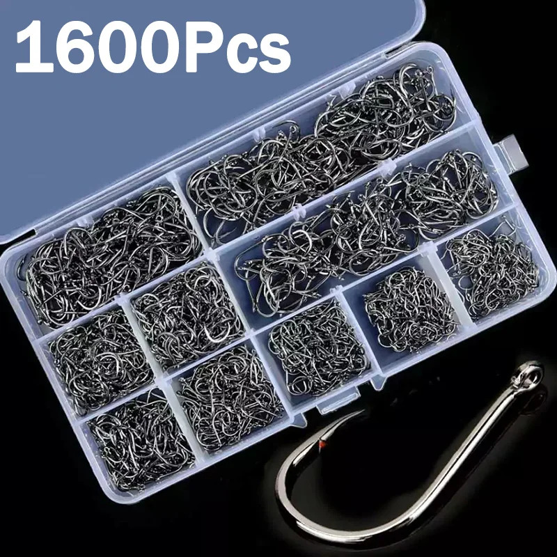 50-1600Pcs/BoxFishing Hooks Ca - Fishing Hook Circle recension och pris
