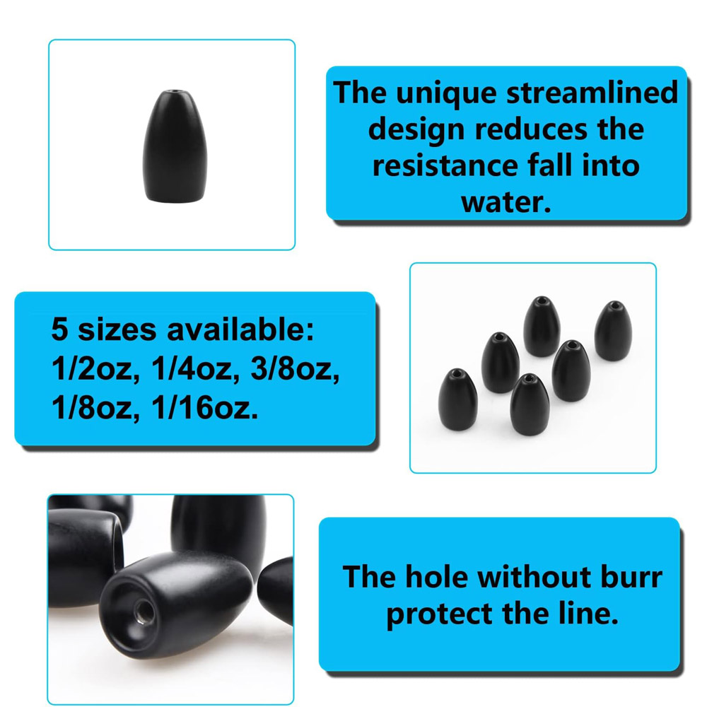 Tungsten Steel Fishing Weights - Fishing Hook Jig recension och pris