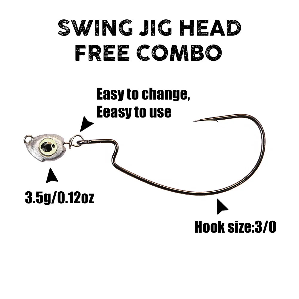 B&U Swing Jig Head Cheburashka - Fishing Hook Jig recension och pris